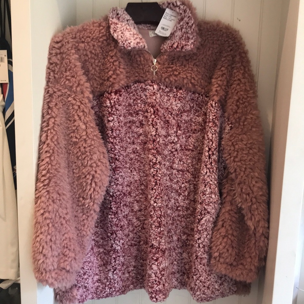 Weekend Suzanne Betro sweater zip mock elk